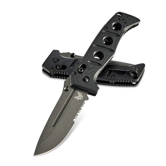 Benchmade 275SGY-1 Sibert Adamas Axis Stud - Tungsten Grey/ Black