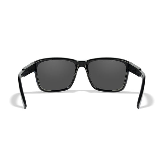 Wiley X Trek Matte Black with Polarized Grey Lenses Rear