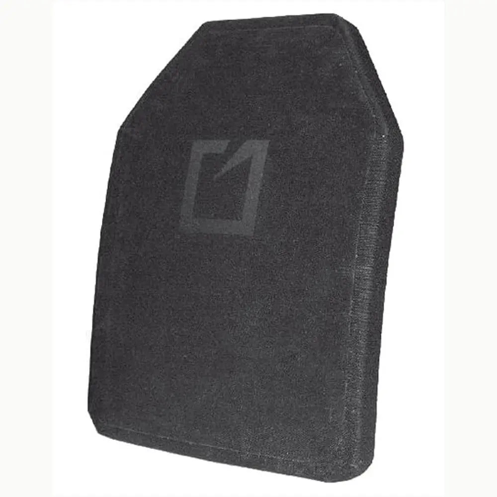 Hesco M210 SAPI cut ballistic plate with multi-curve design and Cordura fabric finish