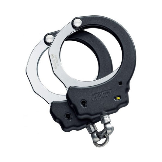 Chain Handcuffs, Steel, Black, 1 Pawl (Yellow - Tactical) - Tactical Edge