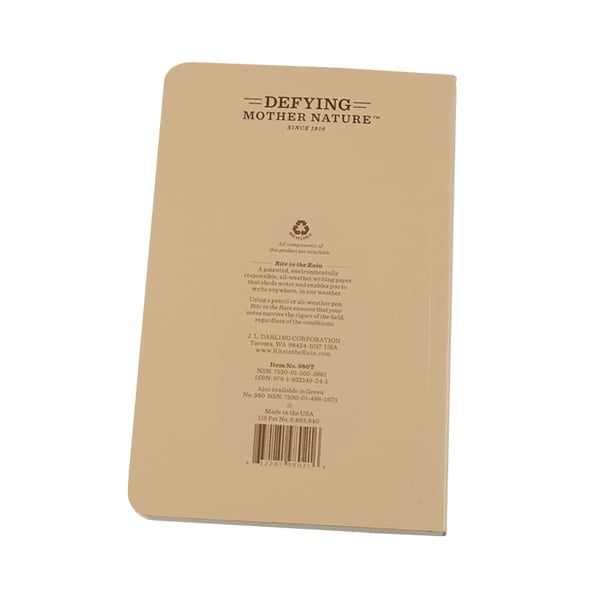 4 5/8" X 7 1/4" Tactical Field BookTan - Tactical Edge