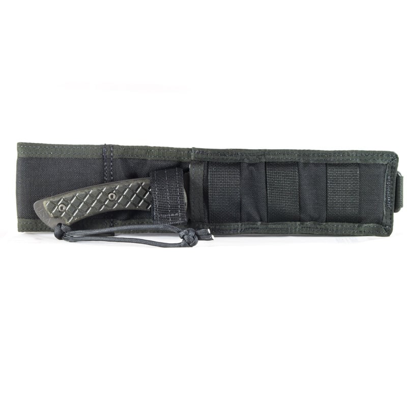 Spartan Blades Ares - Fighter/Combat Utility Black Blade - Green Handle - Black Nylon Sheath - Tactical Edge