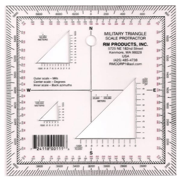 Military Triangle Protractor - Tactical Edge