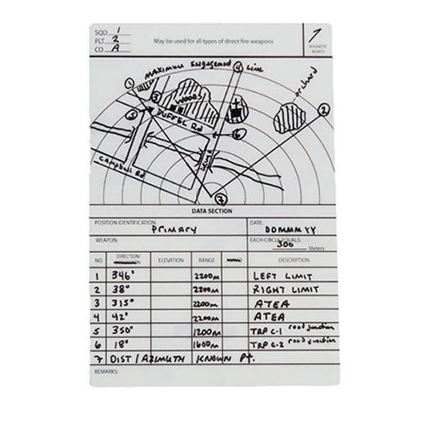 Range Card - Tactical Edge