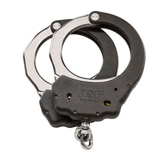 Ultra Cuffs, Chain (Steel Bow) - Black 1 Pawl (Yellow-Tactical) - Tactical Edge