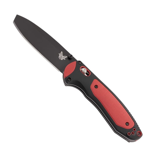 Benchmade 591BK Boost Axis-Assist Blunt Tip Black Plain Edge - Tactical Edge