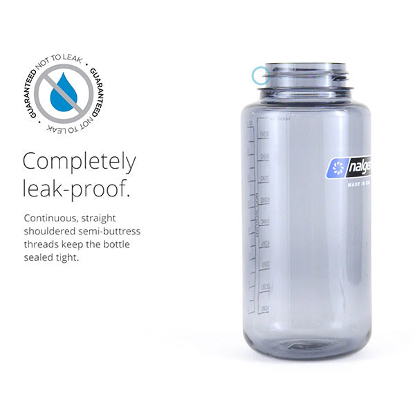 48oz Wide Mouth Silo - Gray Bottle with Blue Cap - Tactical Edge