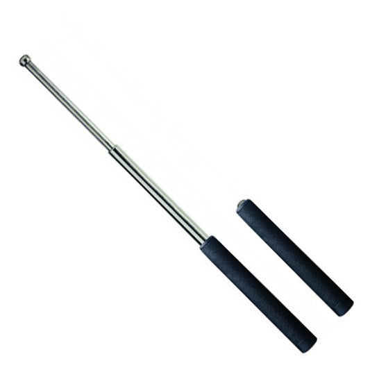 ASP Friction Loc Baton F21EF expandable law enforcement baton with electroless foam grip in collapsed position