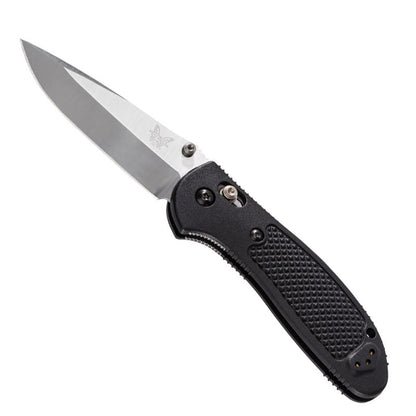 Benchmade 551 Griptilian folding knife with satin blade and black nylon handle