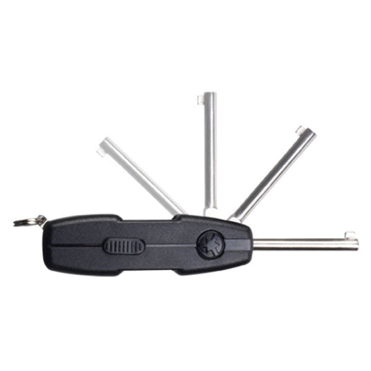ASP AutoKey spring-loaded handcuff key fob with extended key mechanism