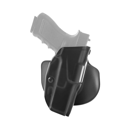 Safariland Model 6378 ALS paddle holster in black for Beretta 92 pistol with automatic locking system