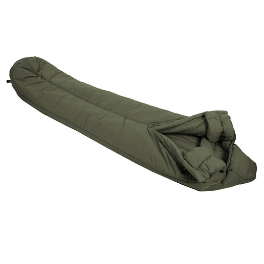 Snugpak Softie 18 Antarctica olive drab sleeping bag with compression stuff sack and quick release center zipper