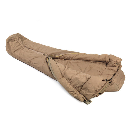 Snugpak Special Forces Combo System modular sleeping bag in coyote color with compression stuff sacks