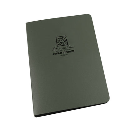 Rite in the Rain olive drab tactical ring binder with 6-ring Franklin Covey system and built-in measurement tools