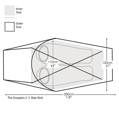 Snugpak Scorpion 2 IX - 2 Person Tent - Tactical Edge