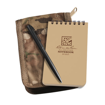 Rite in the Rain 3x5 tactical notebook kit with MultiCam CORDURA cover and all-weather pen
