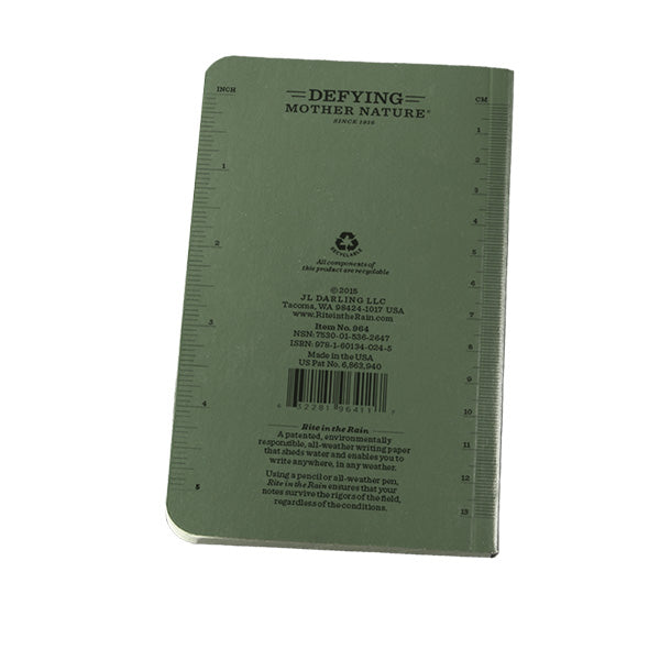 3 1/2" X 6" Tactical Memo Book Olive Drab - Tactical Edge