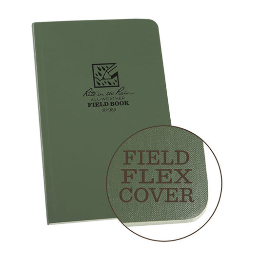 Rite in the Rain olive drab tactical field book with waterproof pages and tactical reference material
