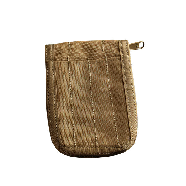 Rite in the Rain tan 3x5 notebook cover with zipper closure and pen storage slots