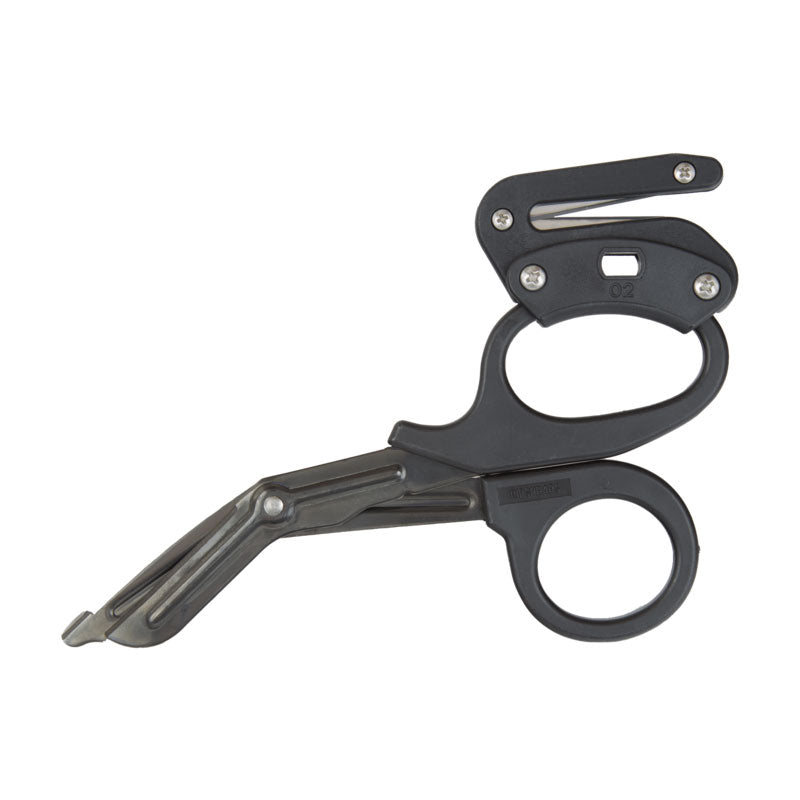 Ripshears Tactical Black surgical shears with black titanium coating and stainless steel blades