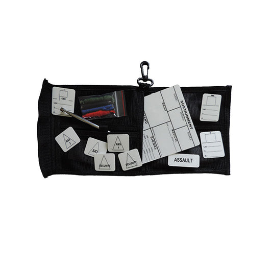 Squad Terrain Model Kit with 43 magnetic tactical symbols and terrain markers for mission briefings