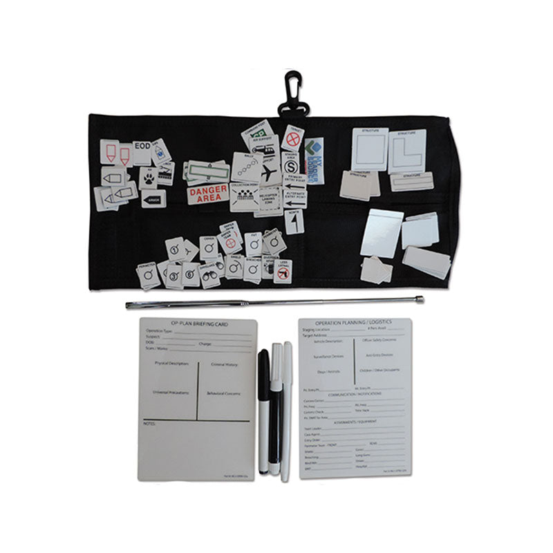 Tactical Operations Plan Briefing Kit magnetic system for law enforcement and military mission briefings