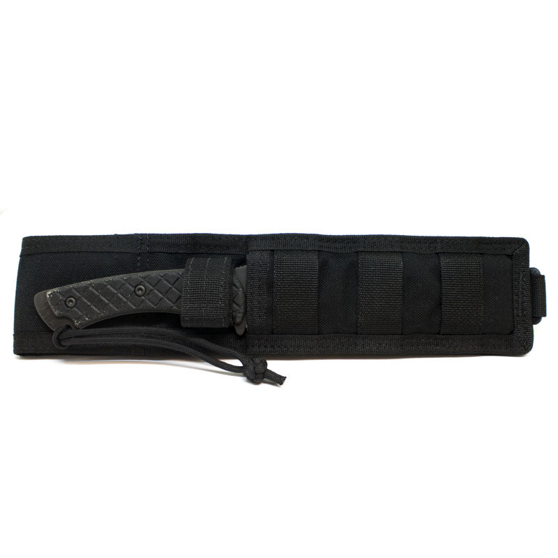 Spartan Blades Horkos - Combat /Utility Knife - Black Blade - Black Handle - Black Nylon Sheath - Tactical Edge