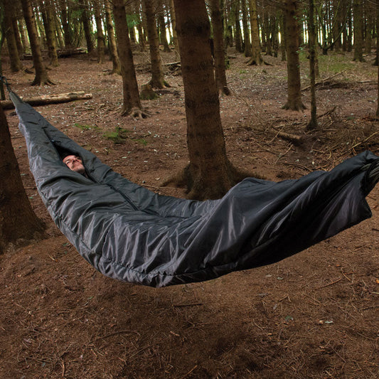 Snugpak Hammock Cocoon Olive insulation system with full-length zipper and compression stuff sack