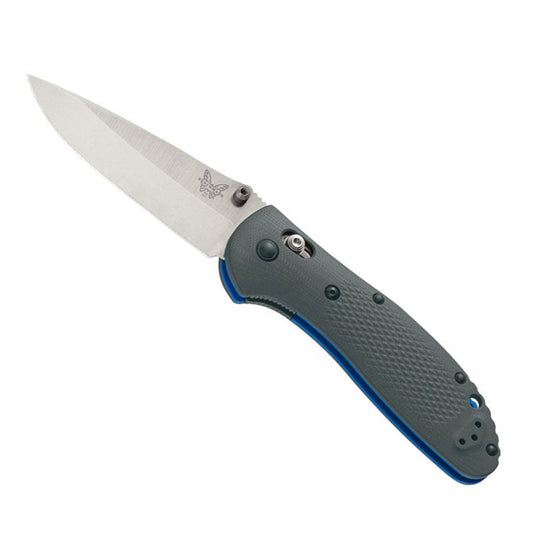 Benchmade 551-1 Griptilian folding knife with gray G10 handle and satin finished CPM-20CV steel blade