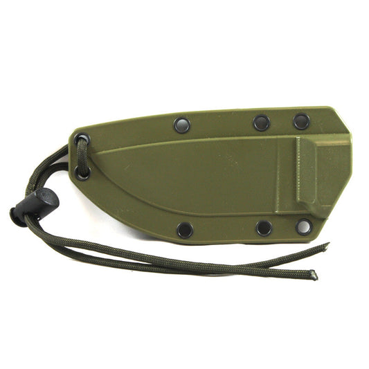 Esee-3MIL - Partial Serrated - Black Blade - OD Sheath with Molle - Tactical Edge