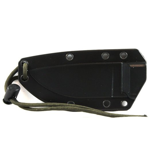 Esee-3MIL - Partial Serrated - Black Blade - Black Sheath with Molle - Tactical Edge