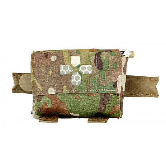 Blue Force Gear Micro Trauma Kit NOW belt-mounted medical pouch with pull tabs and laser-cut cross front panel