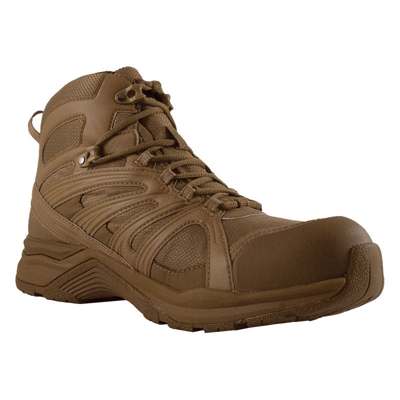 Altama Aboottabad Trail Mid WP tactical boots in coyote brown with Panama sole technology