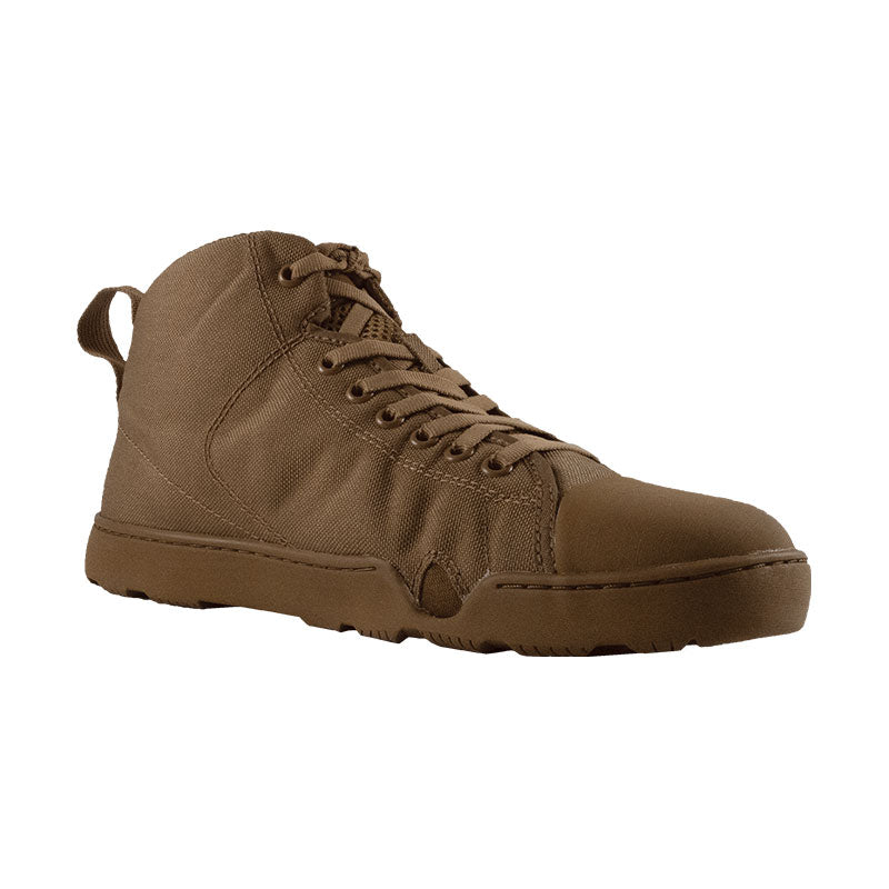 Altama OTB Maritime Assault Mid tactical boot in coyote brown with Cordura panels and SEAL Rubber outsole