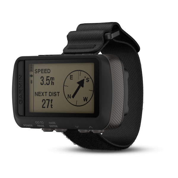 Garmin Foretrex 601 wrist-mounted GPS navigator with digital display showing navigation data