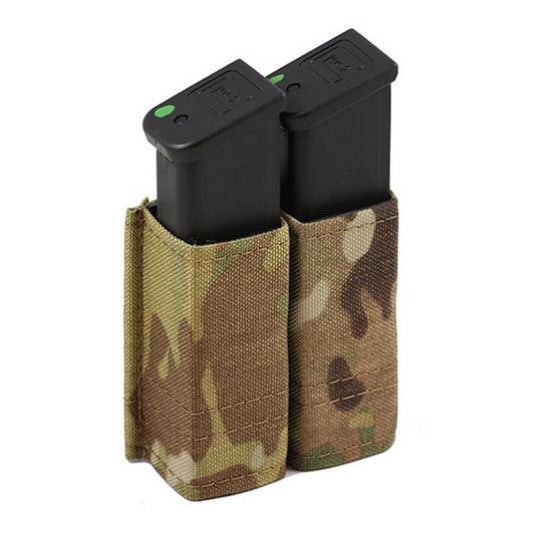 Esstac Double Pistol KYWI Pouch with hybrid Kydex-nylon construction and MOLLE webbing attachment system