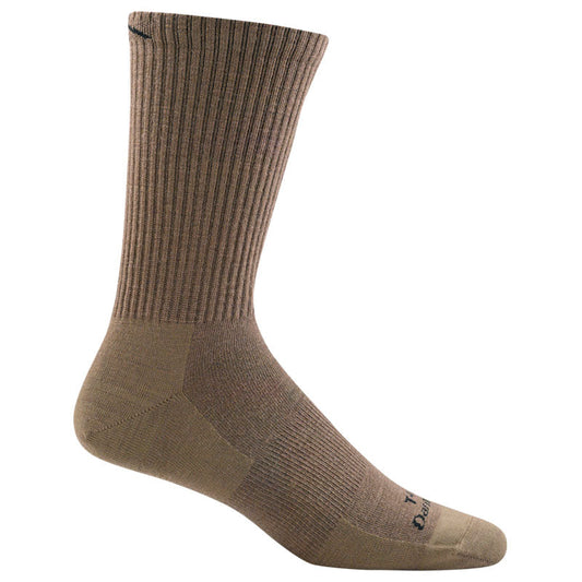 Darn Tough T4018 tactical micro crew light socks in coyote brown merino wool blend