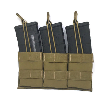Raine Tactical Triple Mag Shingle 46SHI MOLLE magazine pouch for M4 magazines with elastic retention straps