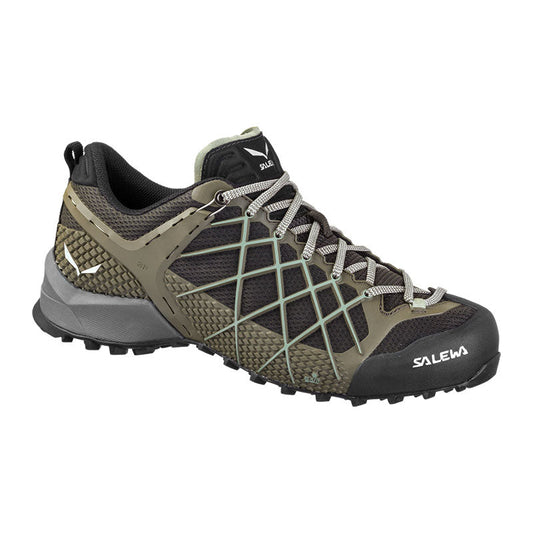 Salewa MS Wildfire technical approach shoe with breathable mesh upper and POMOCA climbing sole