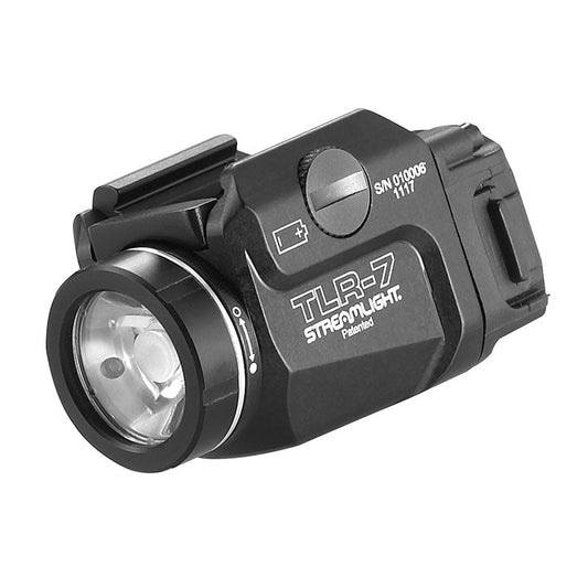 Streamlight TLR-7 500 lumen tactical weapon light with rail mount system in black finish