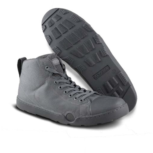 Altama OTB Maritime Assault Mid tactical boot in grey with Cordura panels and SEAL Rubber outsole