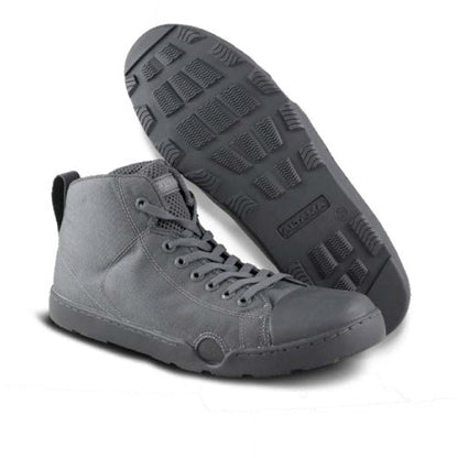 Altama OTB Maritime Assault Mid tactical boot in grey with Cordura panels and SEAL Rubber outsole