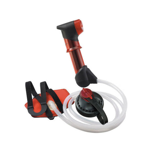 MSR HyperFlow Microfilter water pump with Quick Connect adapter and prefilter for backcountry water treatment