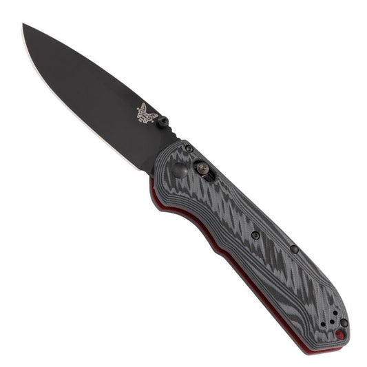 Benchmade 560BK-1 Freek black folding knife with coated drop-point blade and Versaflex handle