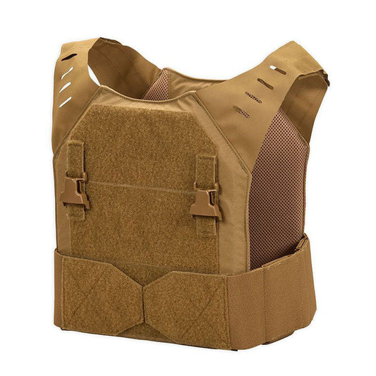 Chase Tactical Special Operations Concealable Plate Carrier SOCC in black with adjustable shoulder straps