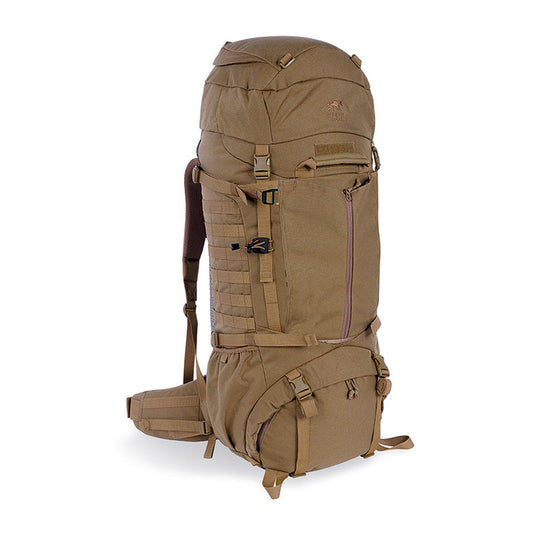 Tasmanian Tiger Pathfinder MKII 80-liter tactical backpack with MOLLE system and compression straps in olive green