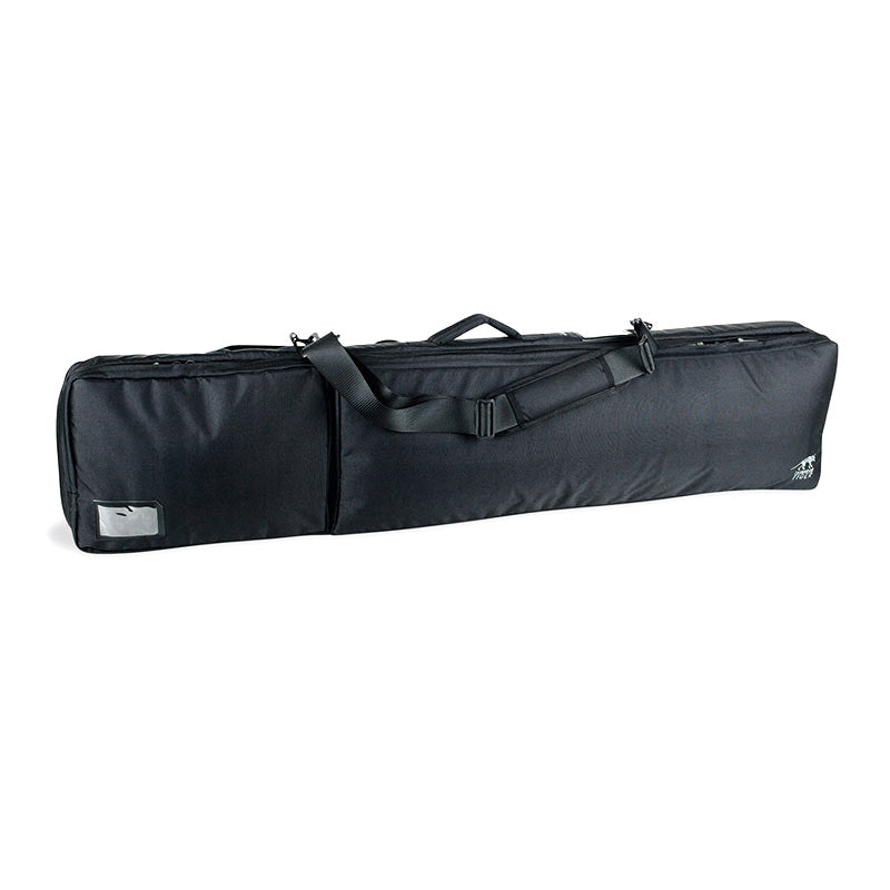 Tasmanian Tiger Rifle Bag L in tactical configuration showing padded rifle case with shoulder straps and exterior pockets