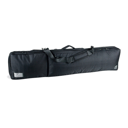 Tasmanian Tiger Rifle Bag L in tactical configuration showing padded rifle case with shoulder straps and exterior pockets