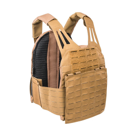 Tasmanian Tiger Plate Carrier LC with laser-cut MOLLE panels and adjustable shoulder straps