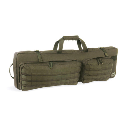 Tasmanian Tiger Modular Rifle Bag in black with detachable shoulder strap and multiple carrying handles